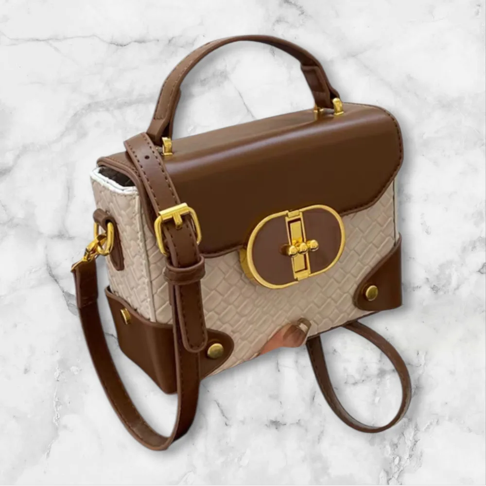 Brown & Beige Shoulder Bag