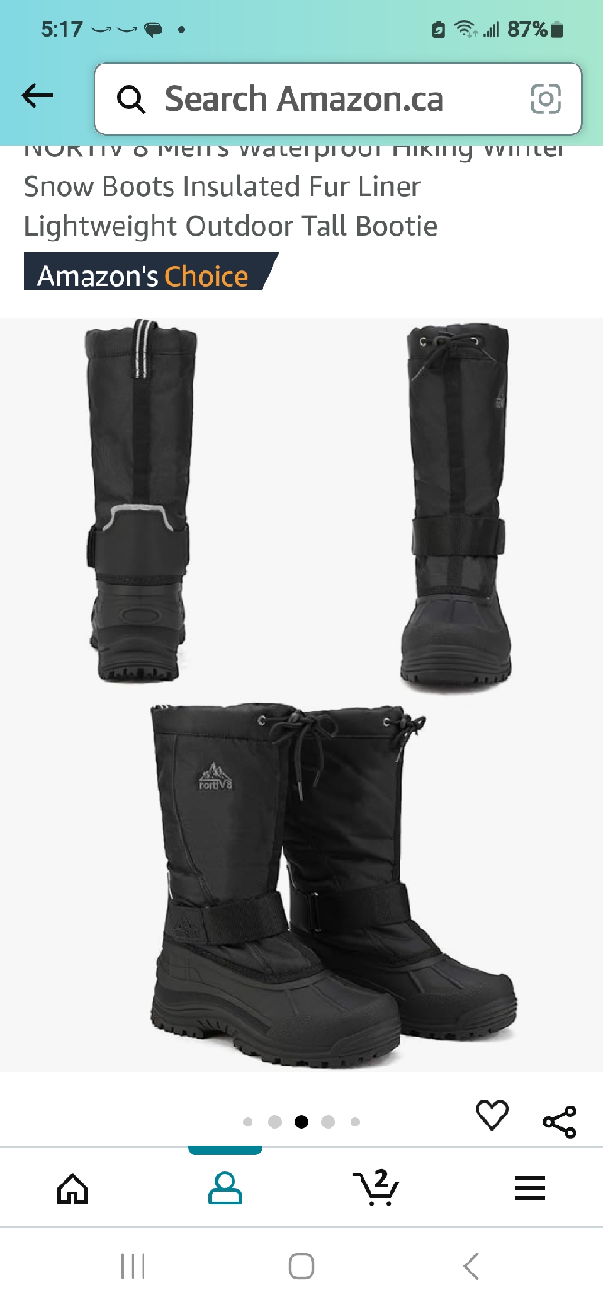 NORTIV 8 Men's Winter Snow Boots - Size 13 - photo 4