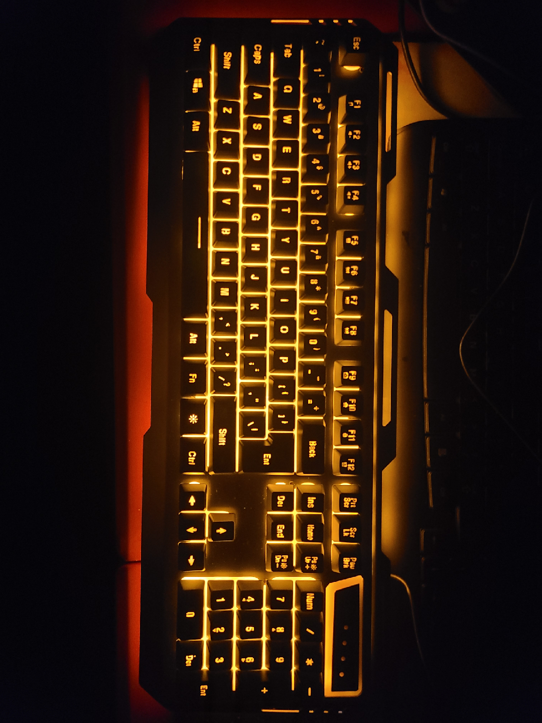 Gaming Keyboard with Yellow Backlight - photo 3