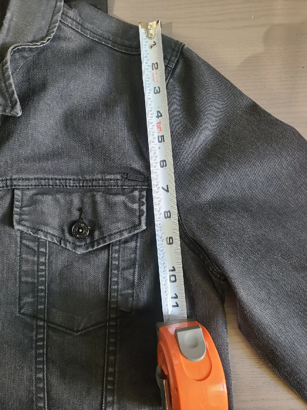 [Large] GUESS Rakim (Black) Denim Jacket w/ Detachable Hood image indicator(9)