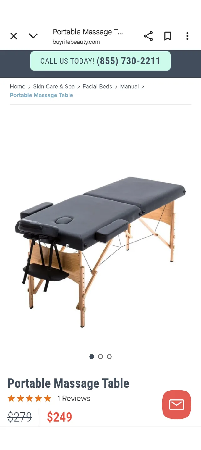 Portable Massage Table - Black image indicator(10)