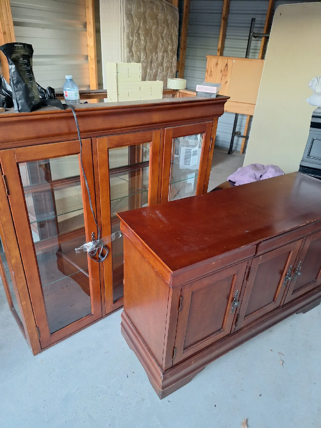 Wooden China Cabinet and Buffet Set image indicator(2)