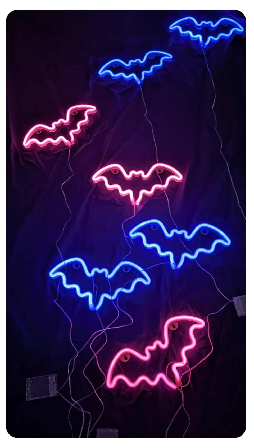 Bat Neon Lights (Pink & Blue) thumbnail