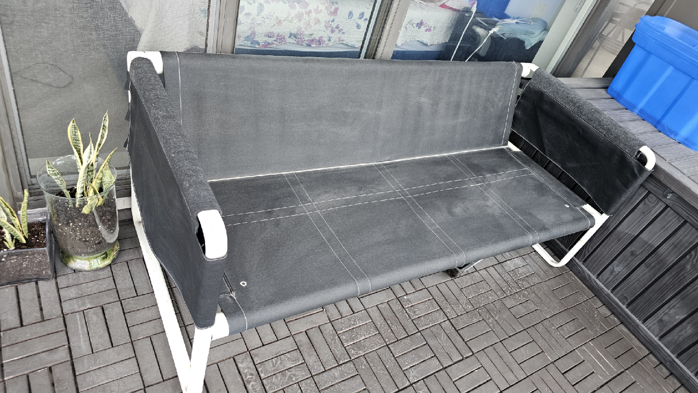Black Outdoor Bench - photo 2