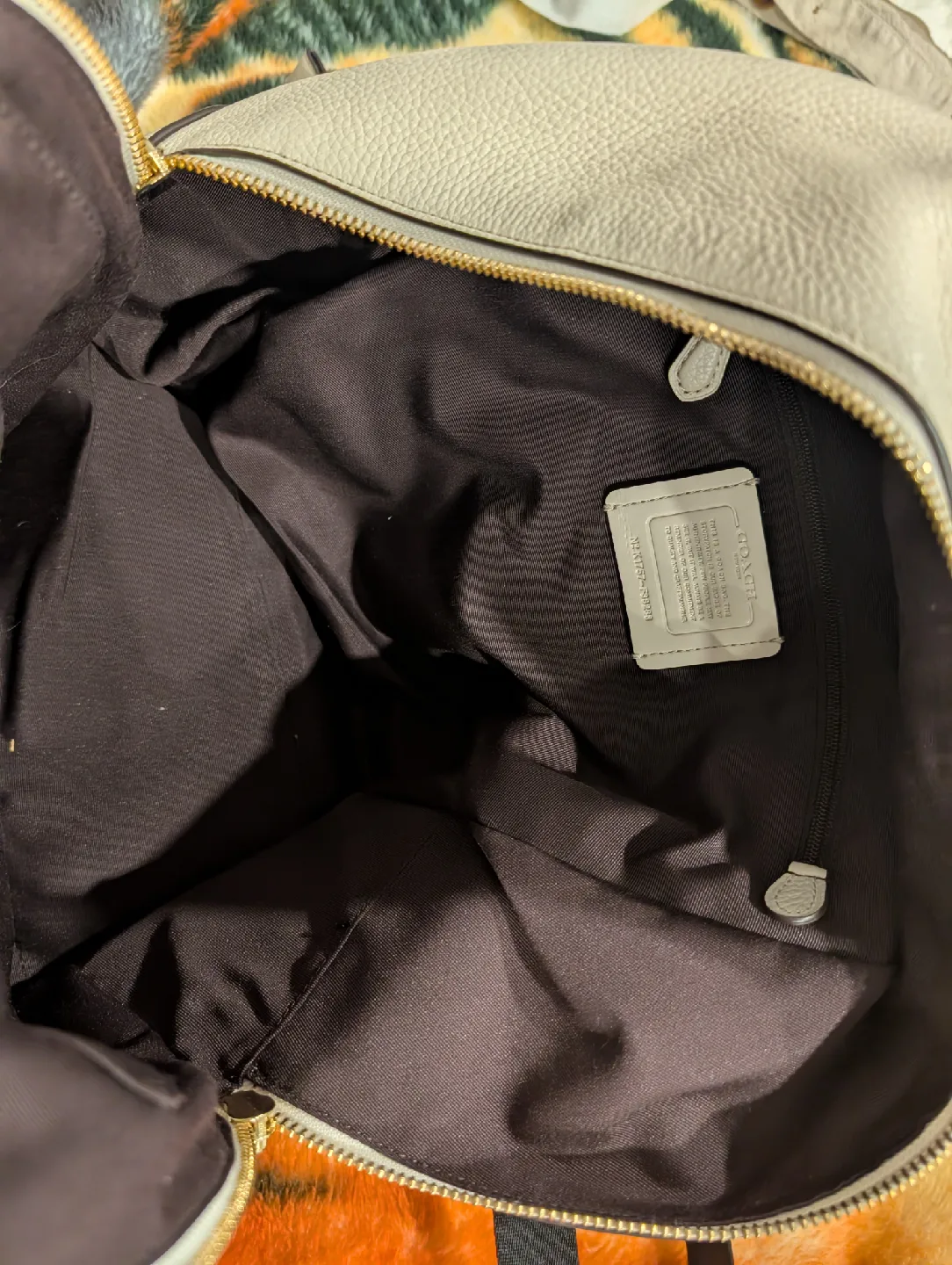 Coach Leather Backpack - Excellent Condition! image indicator(5)