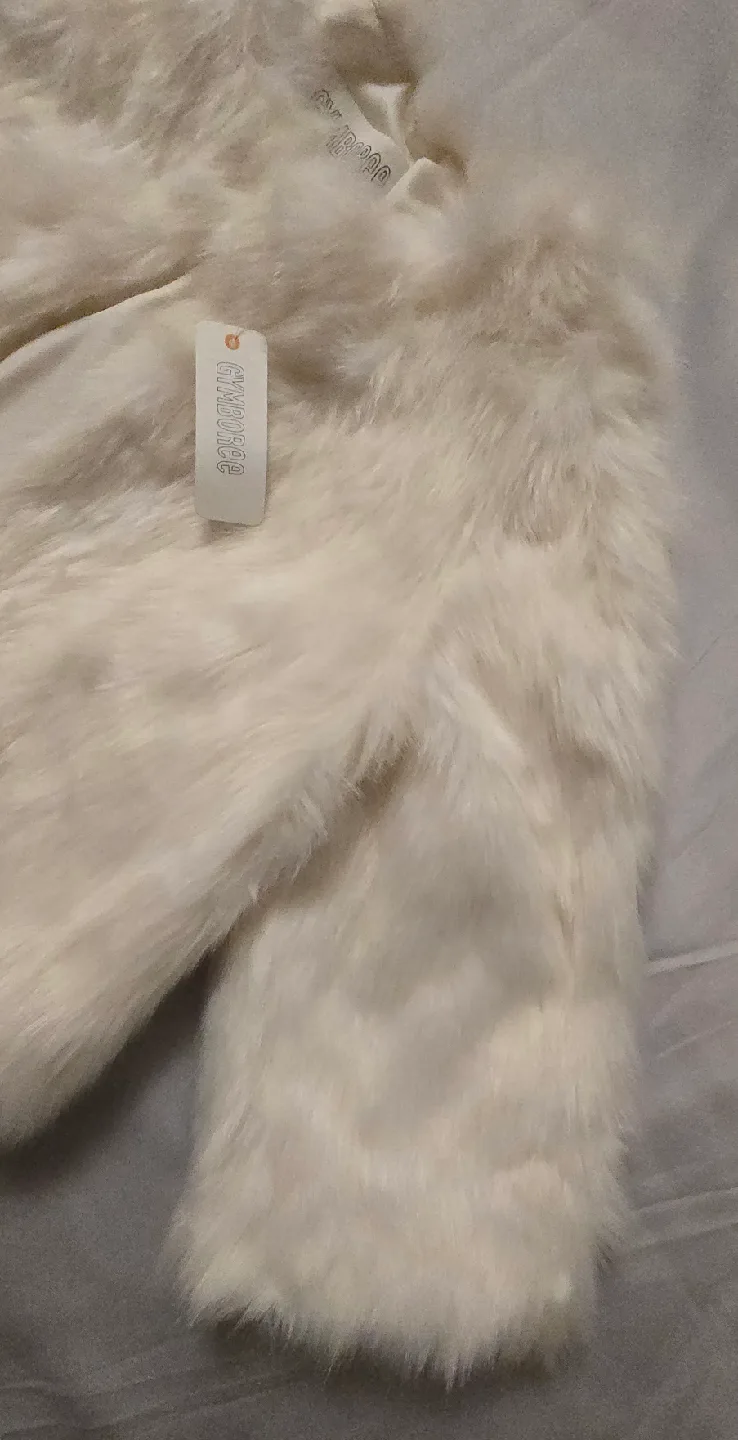 NEW! Gymboree Faux Fur Throw Jacket! - Size 10 - 12 Youth image indicator(3)
