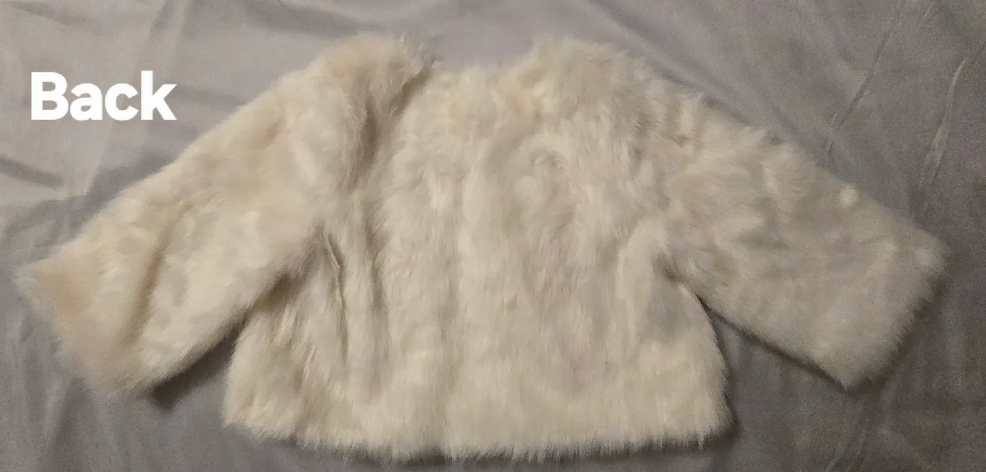 NEW! Gymboree Faux Fur Throw Jacket! - Size 10 - 12 Youth image indicator(4)