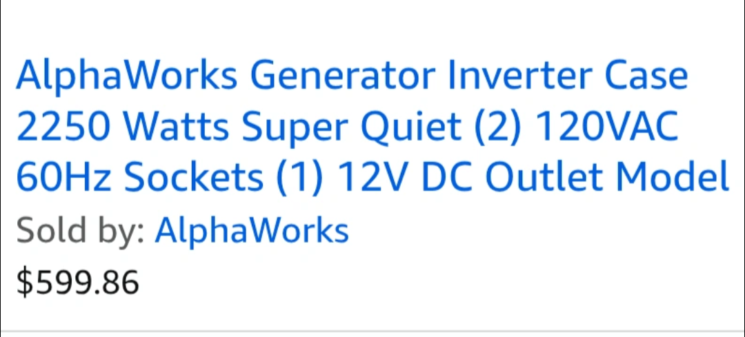 AlphaWorks 2250W Inverter Generator - photo 3