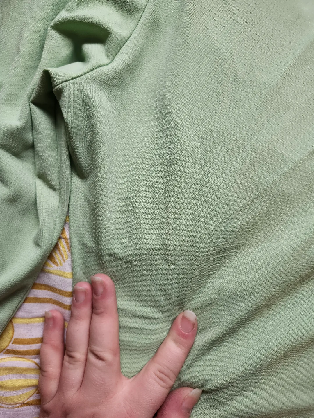 adorable 90s pastel green cinch front blouse image indicator(8)