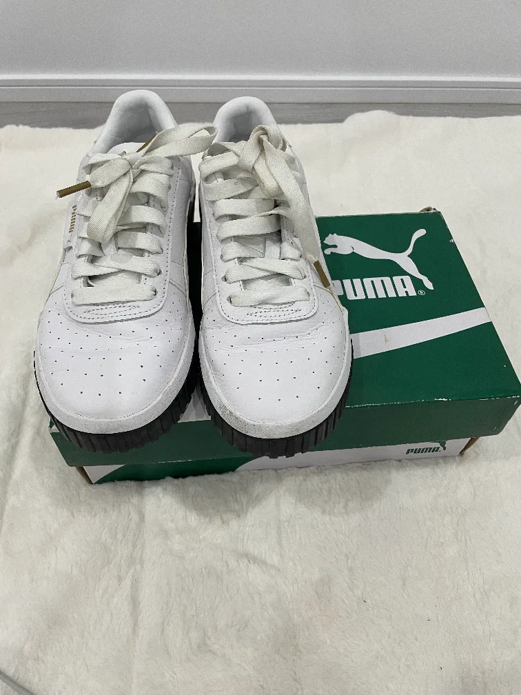 Puma Women's Cali Dream White Sneakers - Size 7.5 image indicator(3)