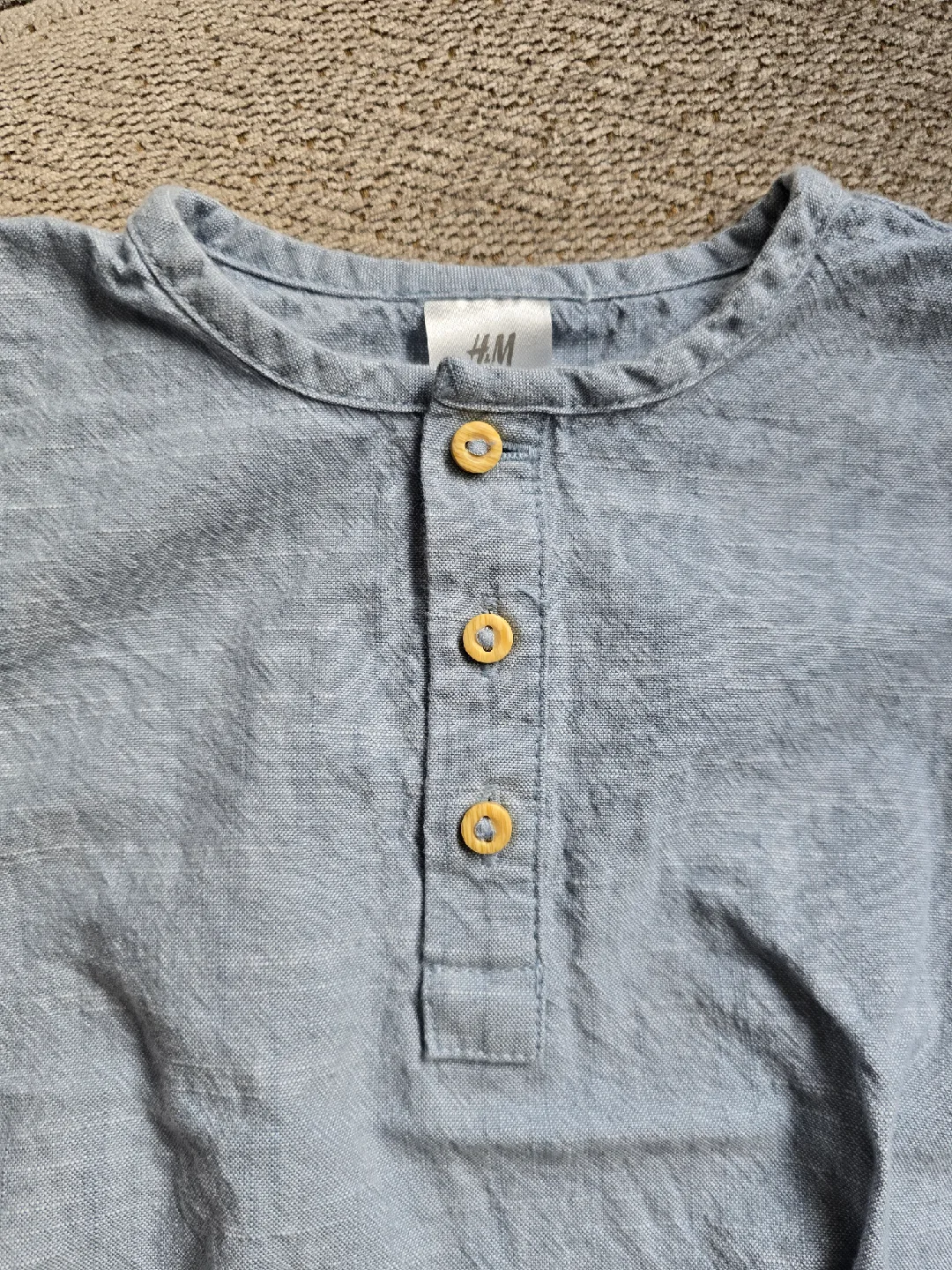 [BRAND NEW] H&M Cotton Muslin Romper Suit (Size 2-4M) image indicator(3)