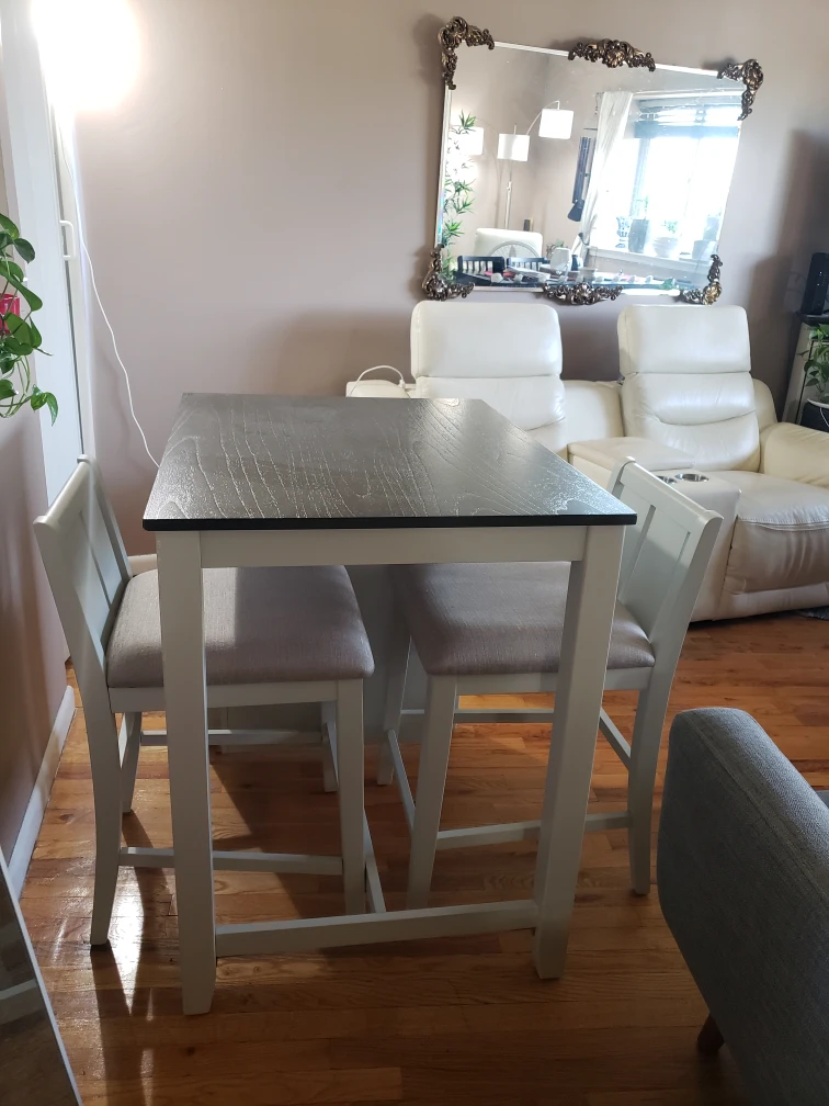 Counter Height Table with Two Chairs - photo 3