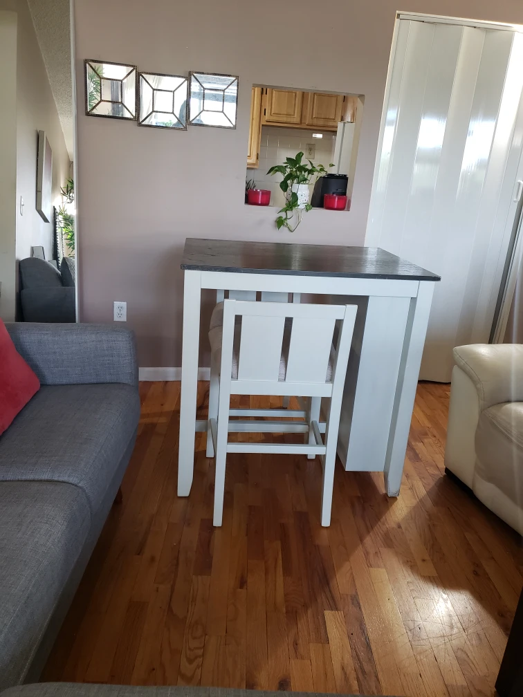 Counter Height Table with Two Chairs - photo 4