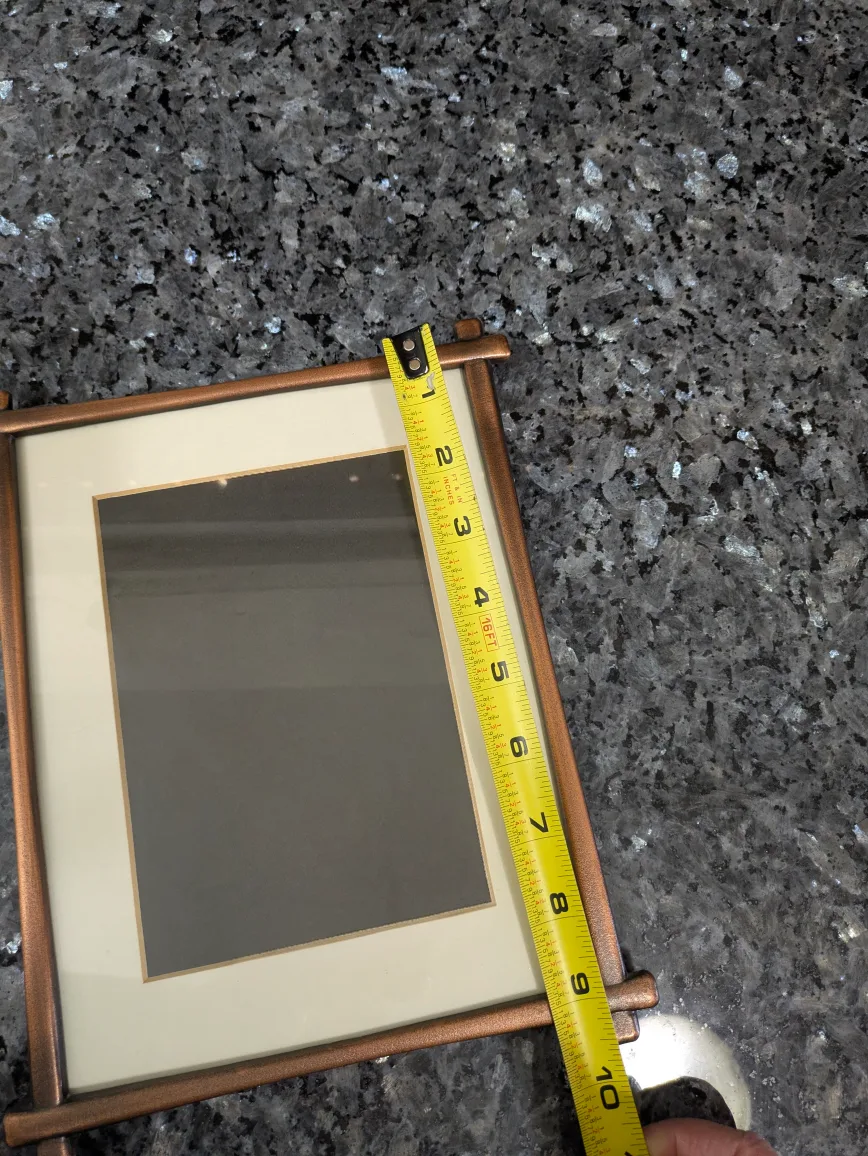 Vintage Bronze Picture Frame -  HEAVY image indicator(4)