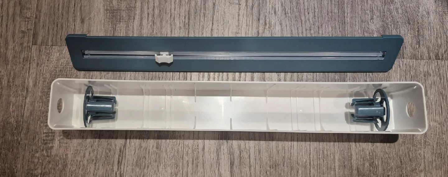 Wrap Dispenser with Cutter, Holder, Space-Saving Organizer image indicator(4)