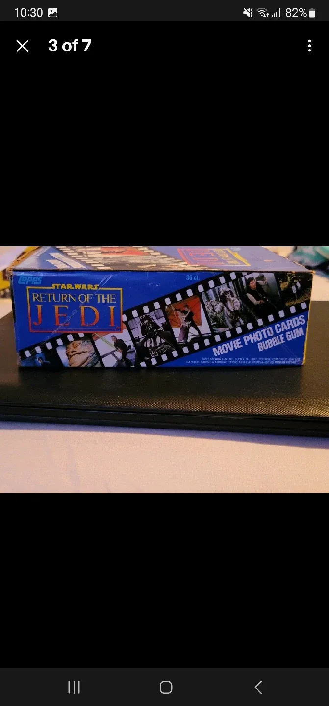 Vintage Star Wars Return of the Jedi Movie Cards Bubble Gum image indicator(3)