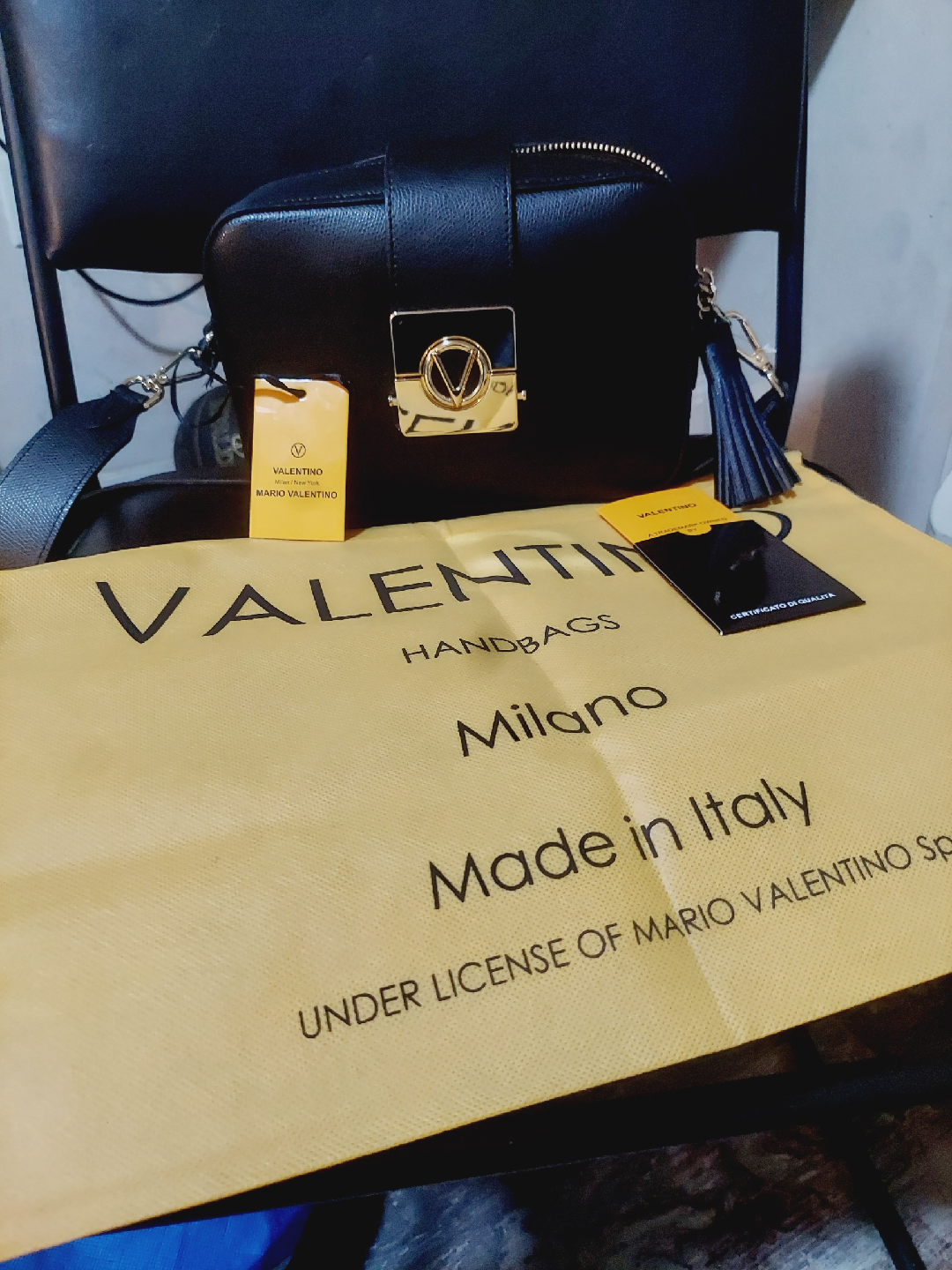 Mario Valentino Barette Bonbon Black Leather Bag - photo 2