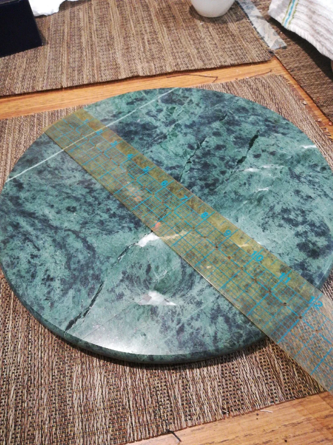 Green Marble Lazy Susan