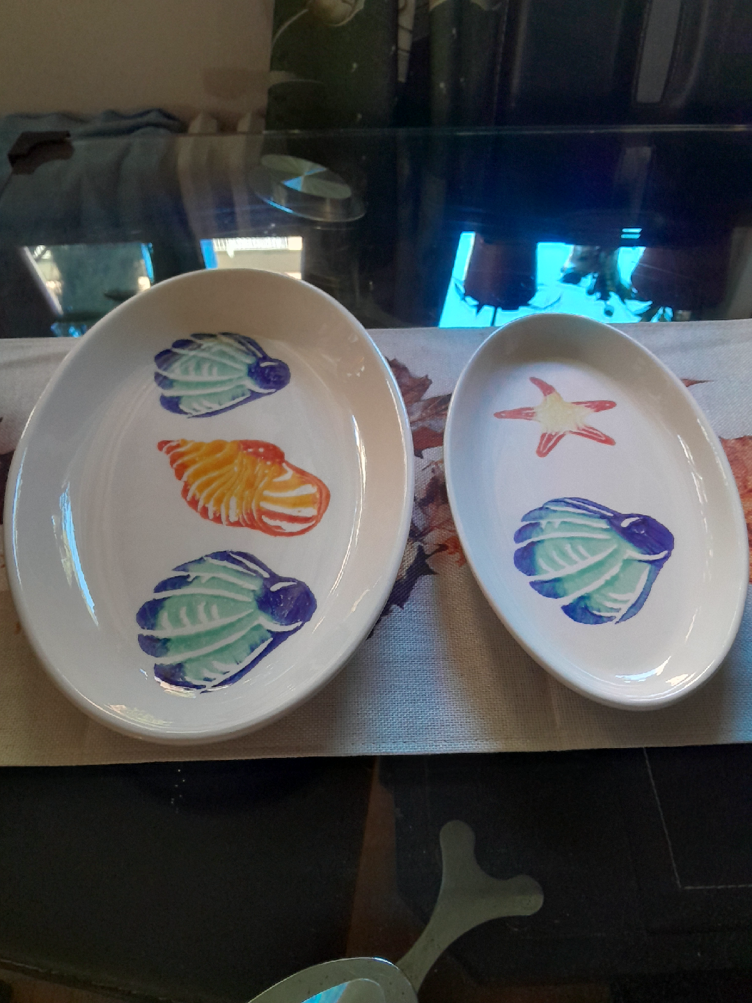 Seashell & Starfish Decorative Plates