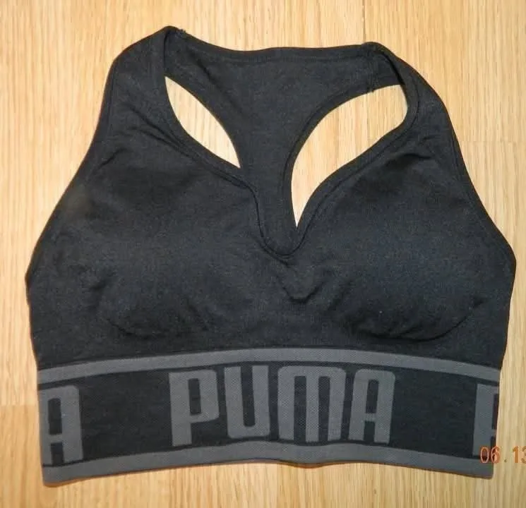 NWOT Puma Sports Bra - Black..SIZE S thumbnail