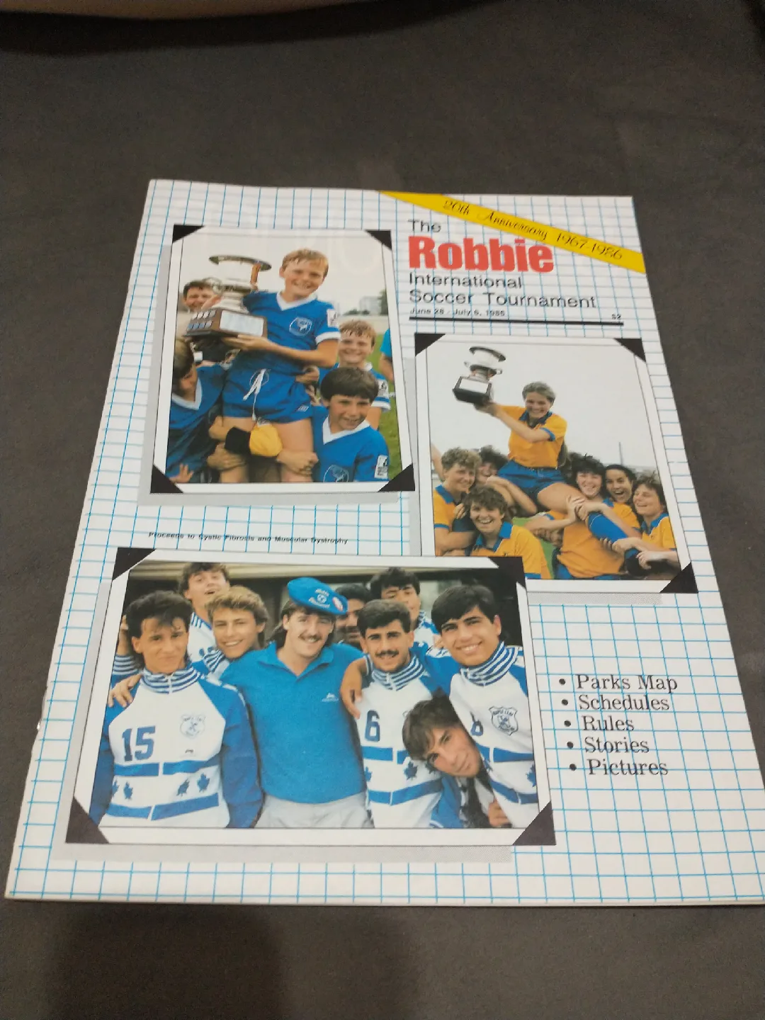 RARE 1986 Robbie International Soccer Tournament program image indicator(2)