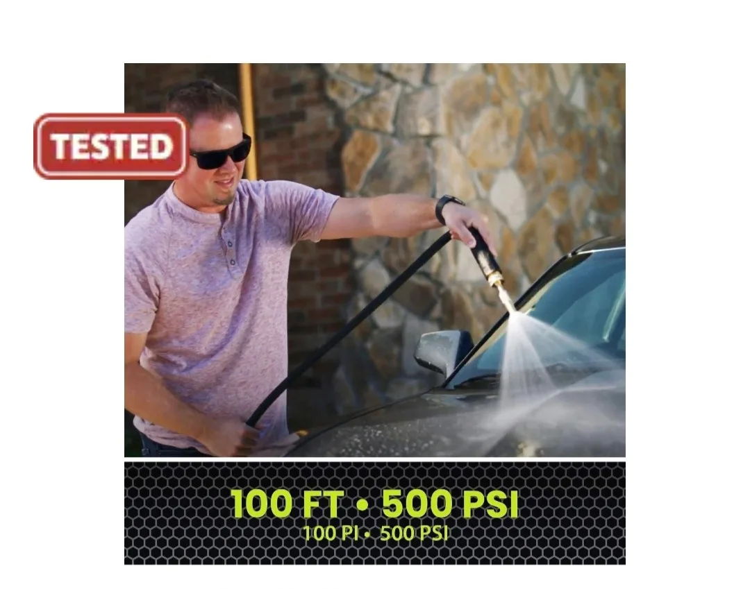 Brand New Heavy Duty Pro 3 Layer HydroSteel Hose, 100-ft image indicator(5)