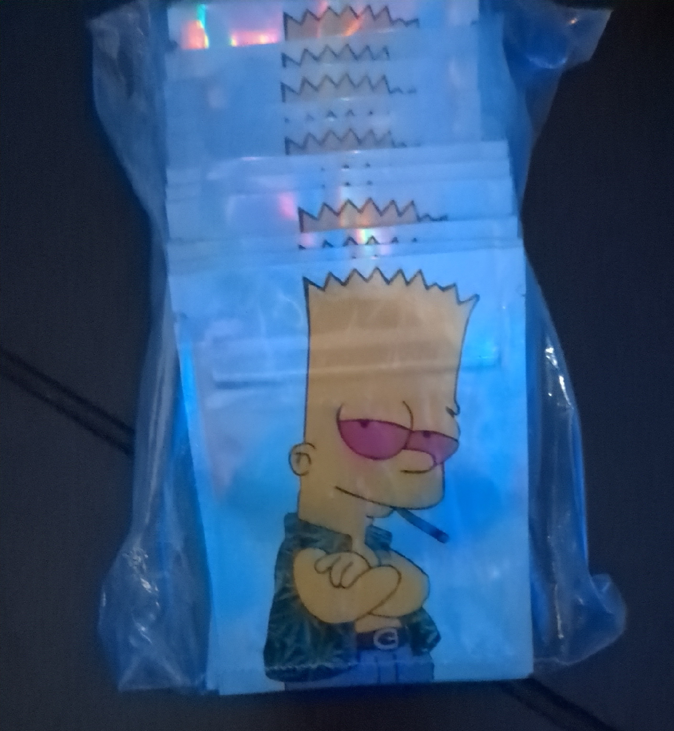 Bart simpson mylar bags