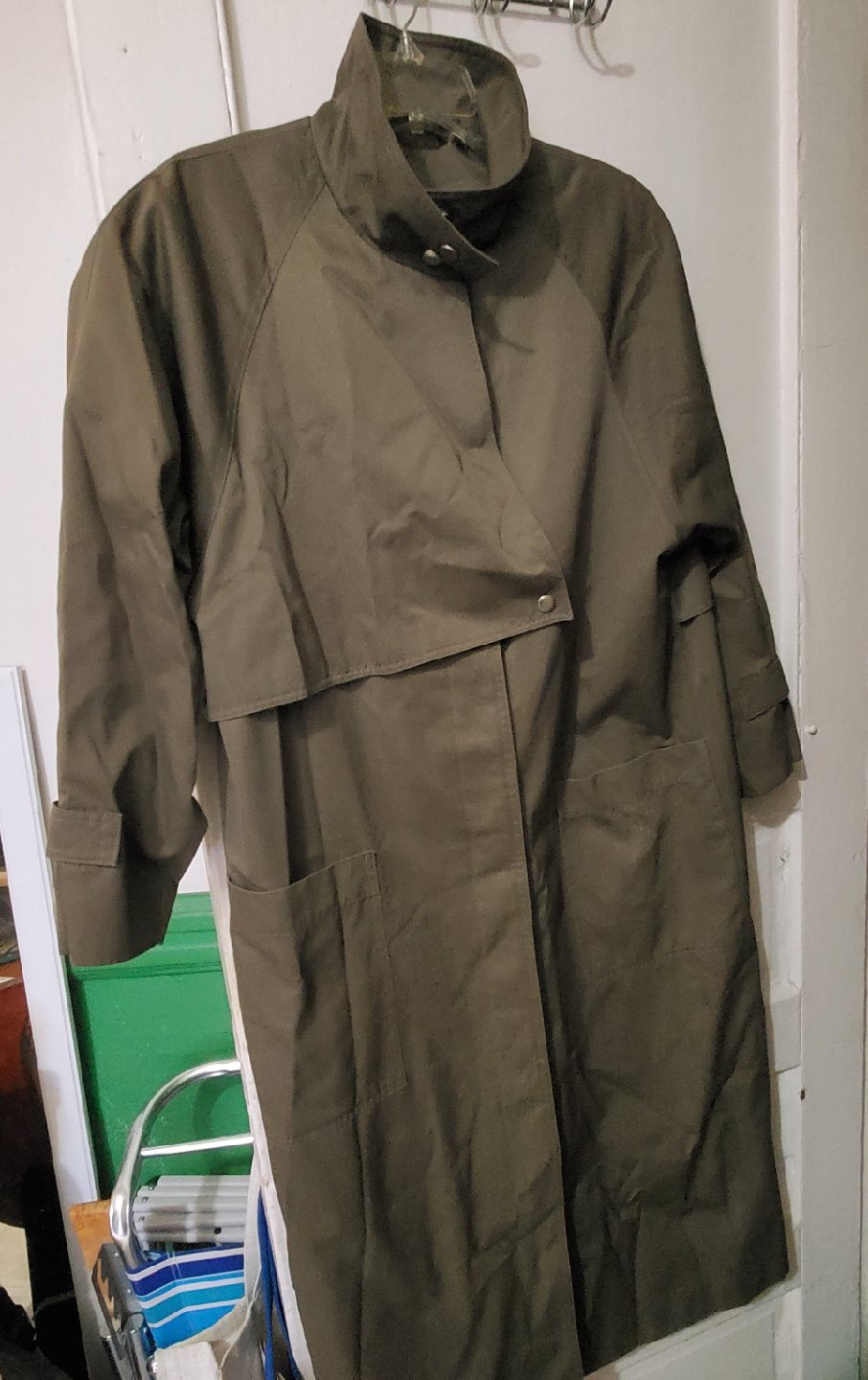 Braefair Olive Green Trench Coat - photo 3