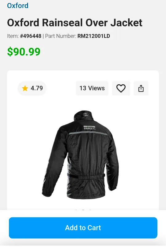 Oxford Rainseal Over Jacket & Pants image indicator(3)