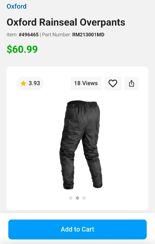 Oxford Rainseal Over Jacket & Pants image indicator(4)