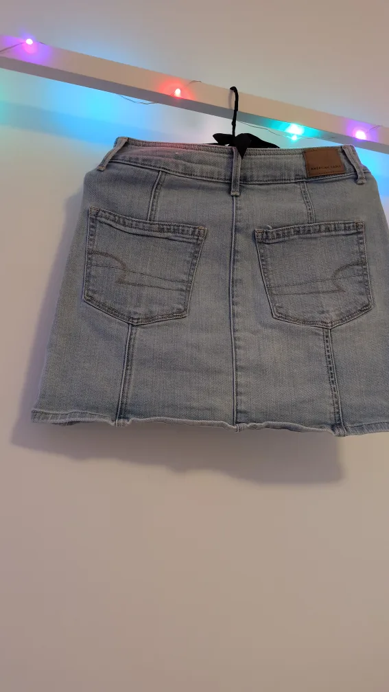 American Eagle Denim Mini Skirt - Size 0 image indicator(3)