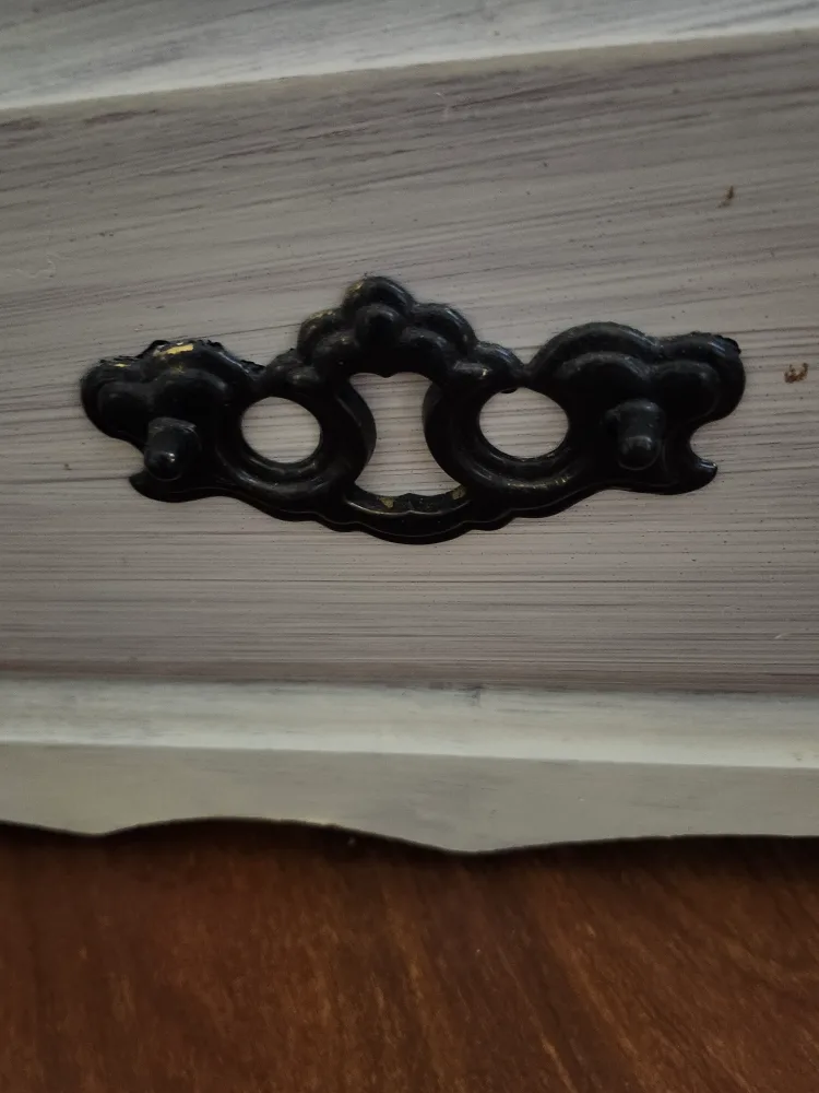 White Dresser with Black Handles image indicator(5)