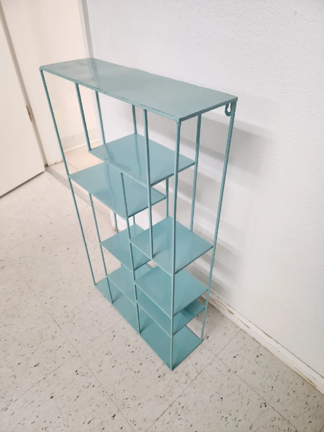 Light Blue Metal Wall Shelf image indicator(6)