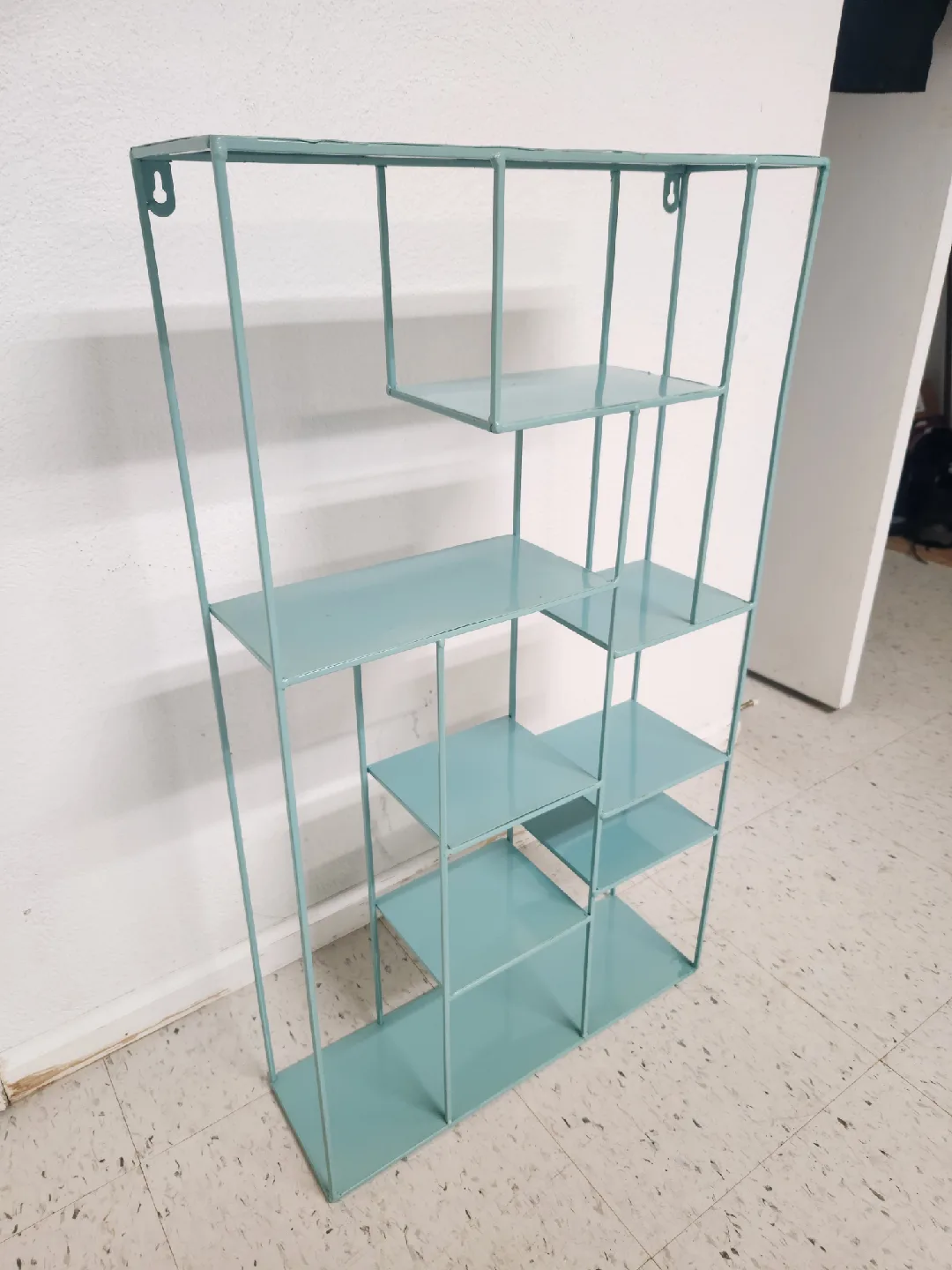 Light Blue Metal Wall Shelf image indicator(8)