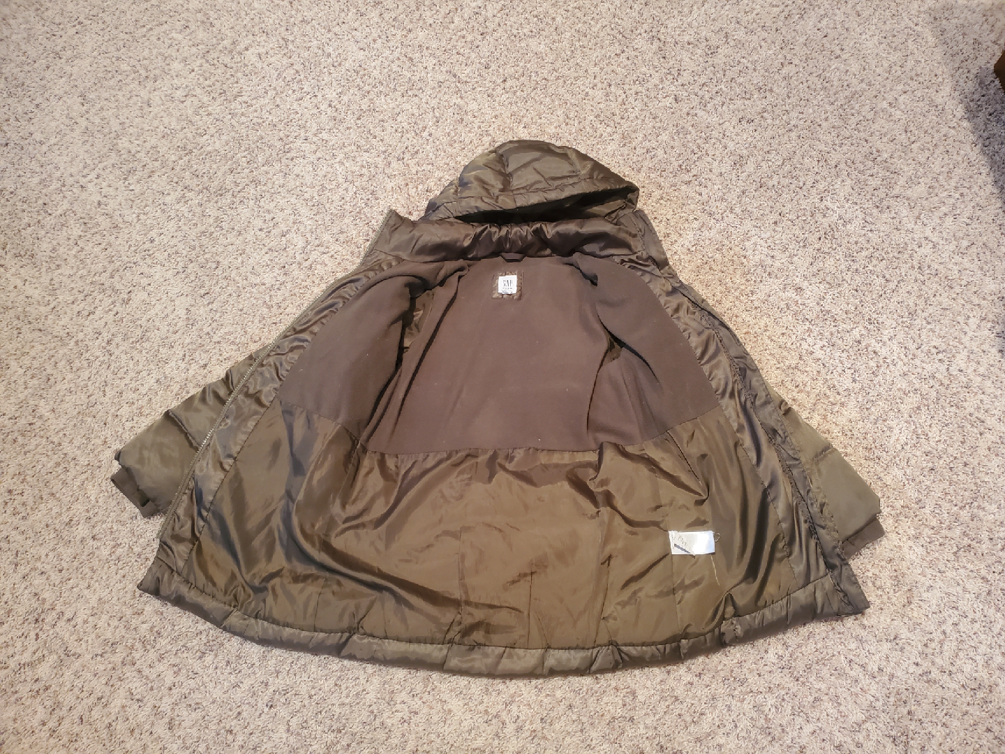 Gap Puffer Jacket - Olive Green - photo 3