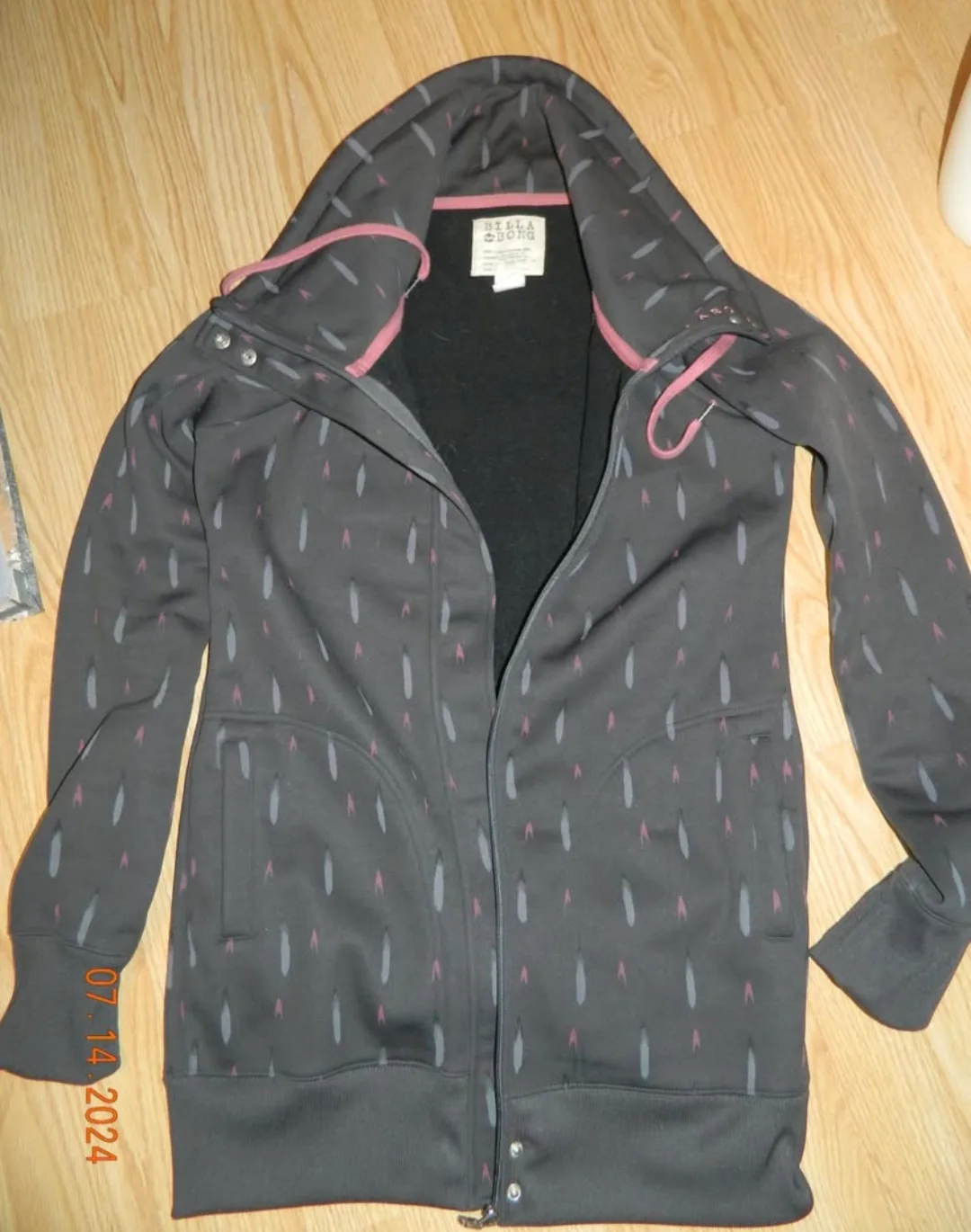 Billabong Grey Zip-Up Hoodie thumbnail