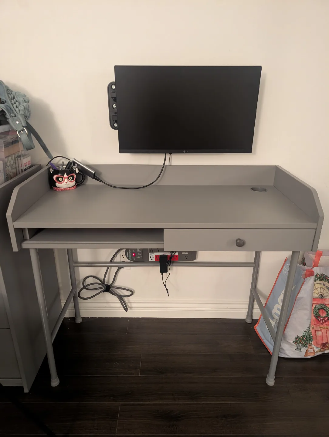 Grey Desk with Drawer 🥕 image indicator(2)