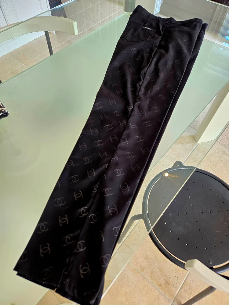 Chanel Inspired Black Pants image indicator(3)