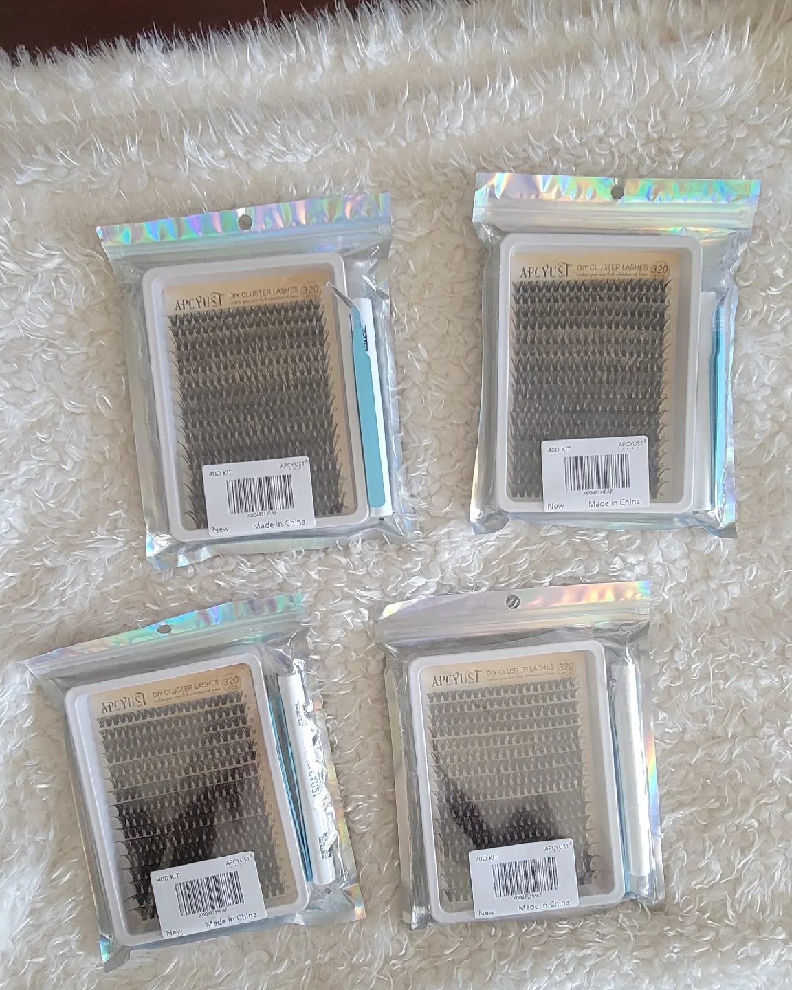 Brand New DIY 320 pcs Cluster Lashes 40D Kit image indicator(3)