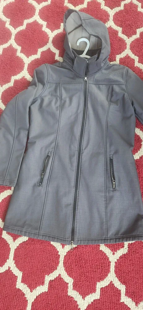 Women's Gray Hooded Jacket Medium