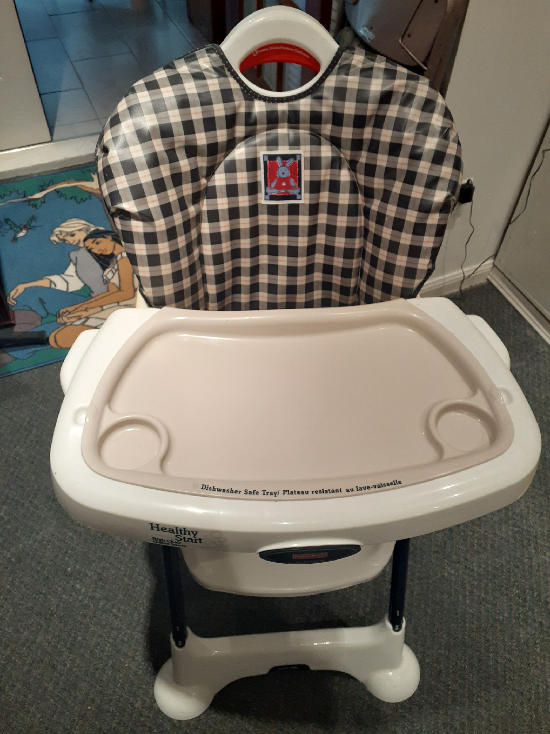 Fisher-Price Healthy Start High Chair + Baby Dishes