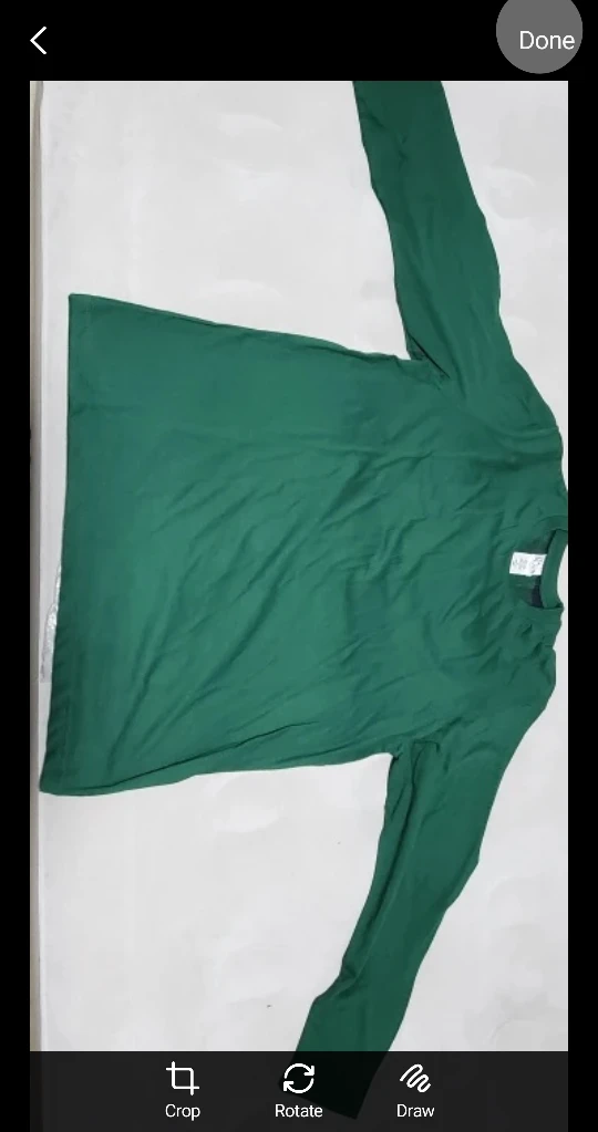 John Blair Green Long Sleeve Shirt - Size L