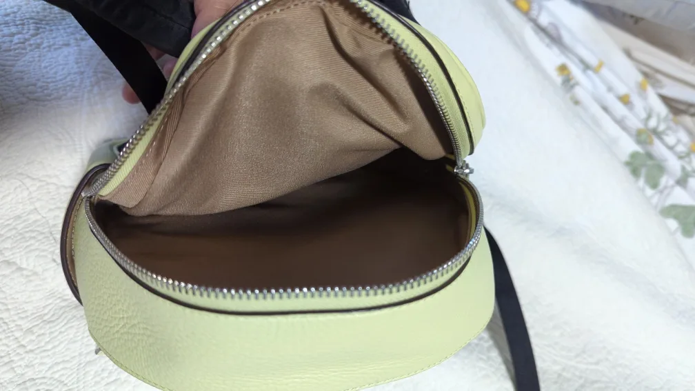 New Coach LTH MN CT BP Pale Lime Backpack image indicator(3)