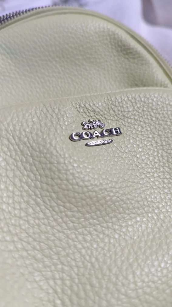 New Coach LTH MN CT BP Pale Lime Backpack image indicator(6)