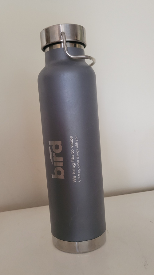 Bird Water Bottle - Grey ⭐ thrifty pick