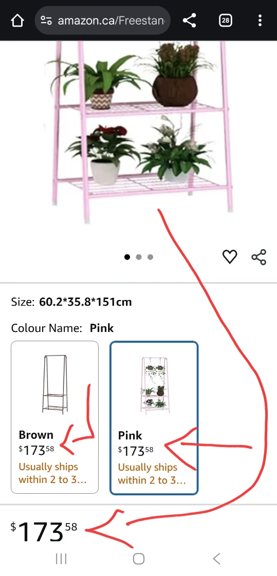 Pink Metal Clothing Rack - photo 3