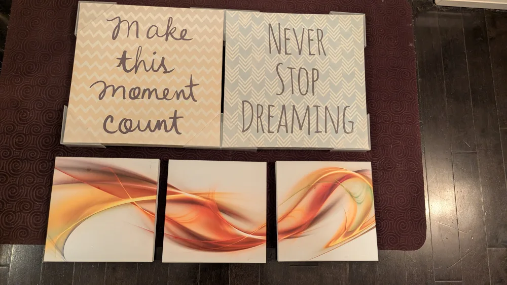 Set of 5 Decorative Wall Art Canvases thumbnail