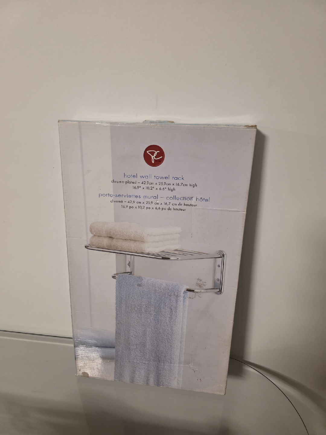 Hotel Wall Towel Rack - Chrome - 24 Inch - photo 2