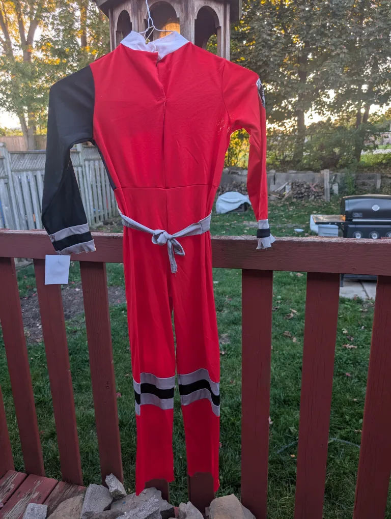 Kids sz 7/8 Red Power Ranger Costume image indicator(2)