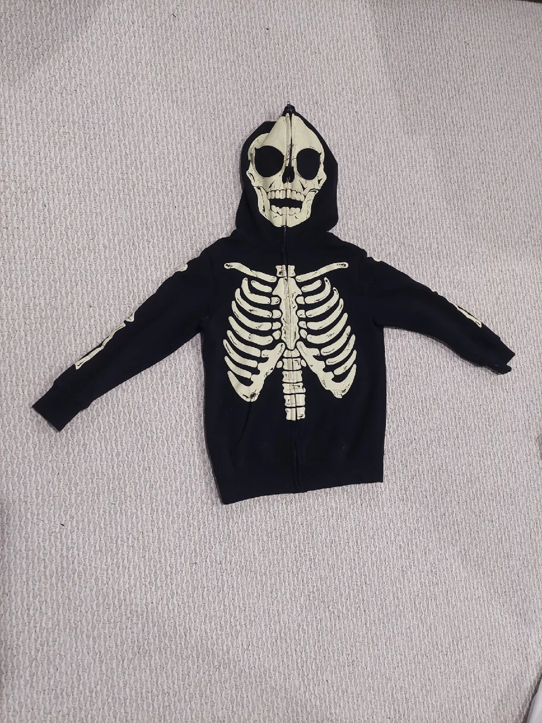 Peepin & Creepin Skeleton Hoodie - Size S (7/8) thumbnail